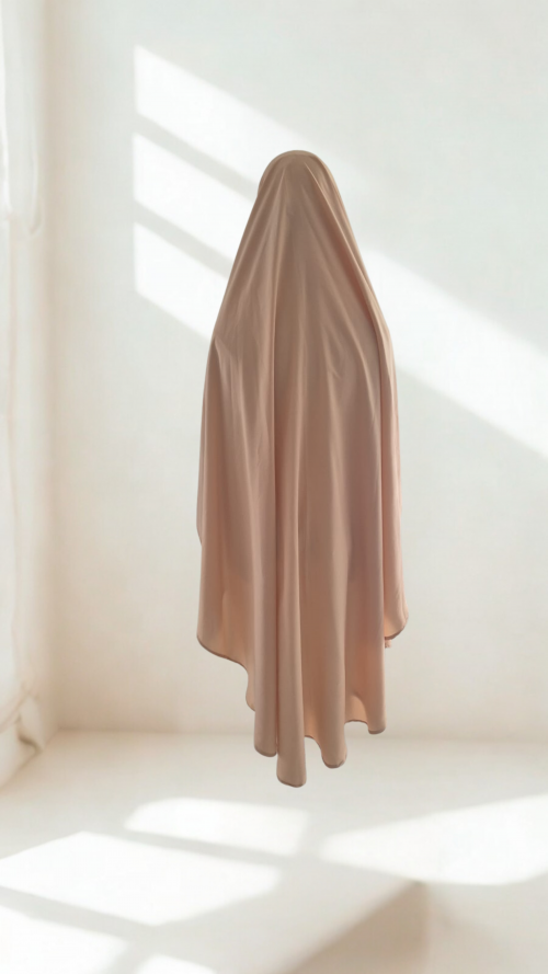 Khimar 1 Voile Beige – Image 3
