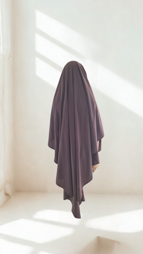 Khimar 1 voile Mauve – Image 3
