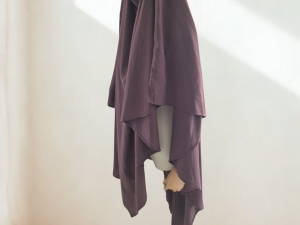 Khimar 1 voile Mauve