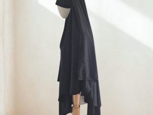 Khimar 1 Voile Noir